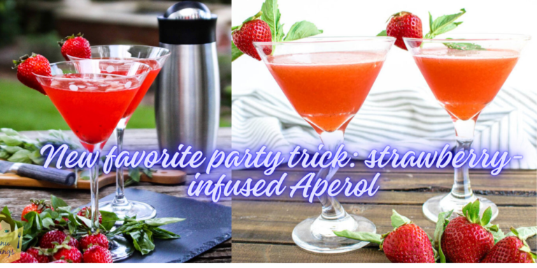 New favorite party trick strawberry-infused Aperol